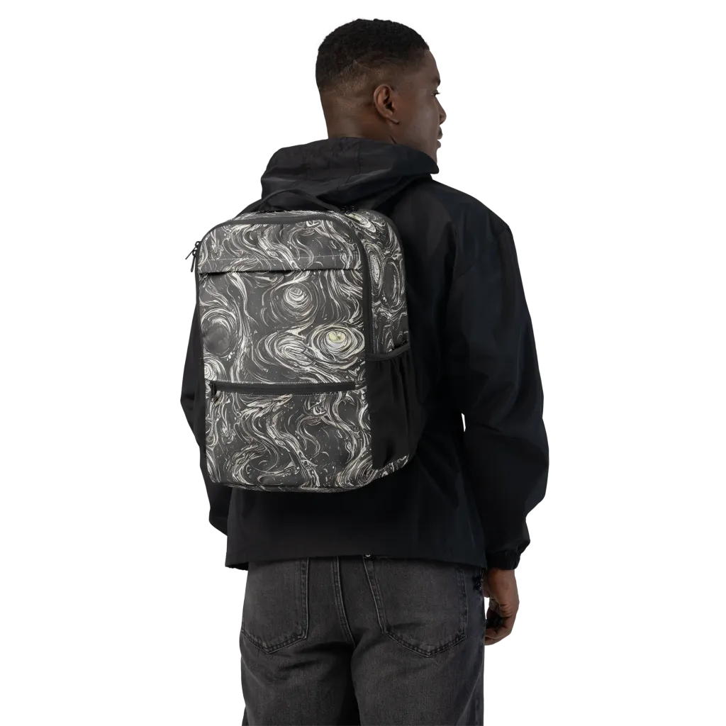 Inkstone Spiral on Utility Backpack — Back