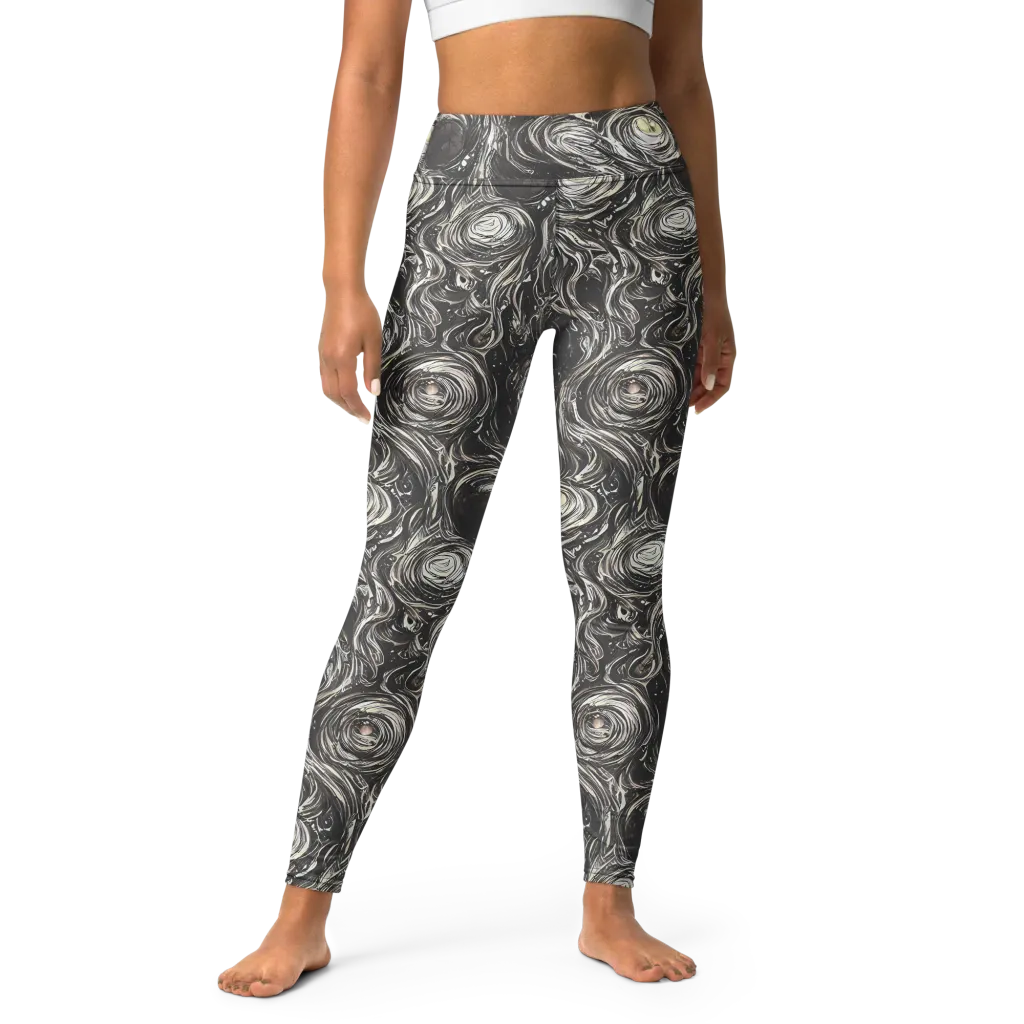Inkstone Spiral on Yoga Leggings — Front
