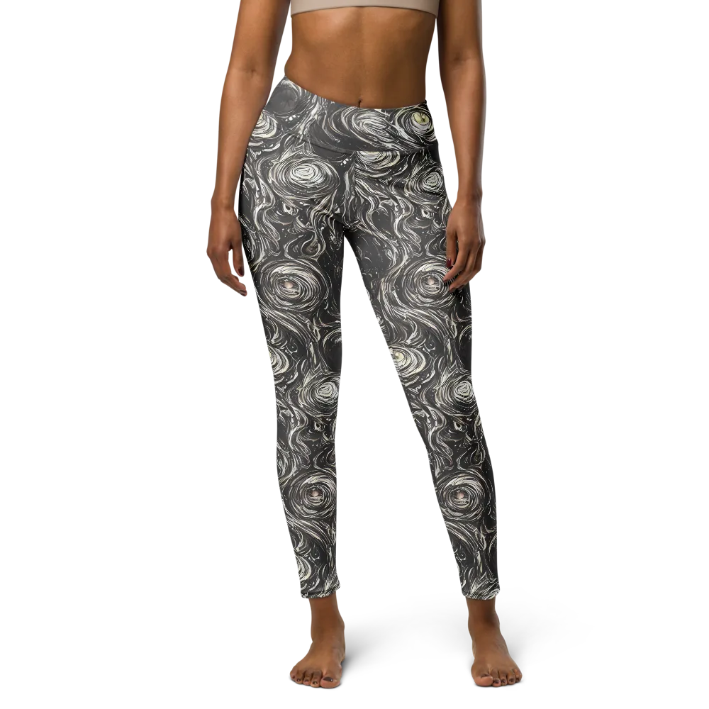 Inkstone Spiral on Yoga Leggings — Front