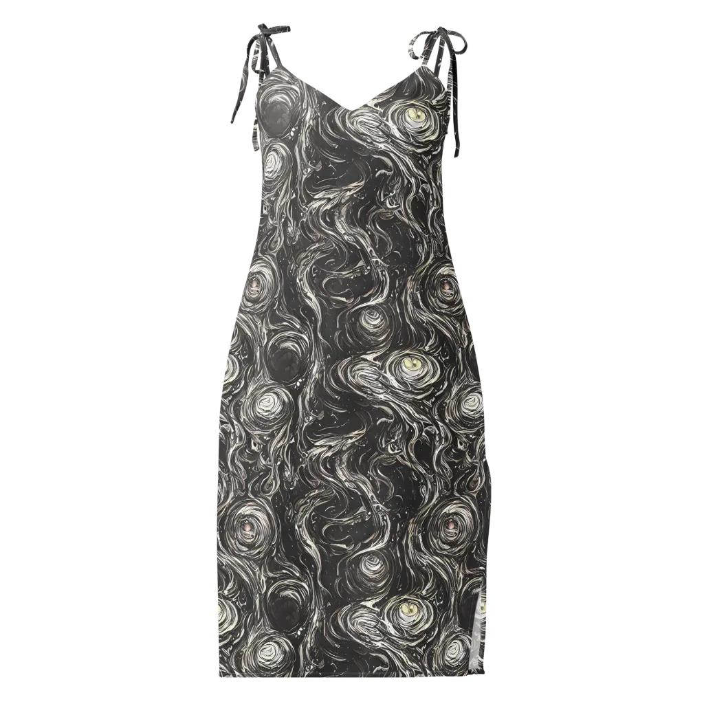 Inkstone Spiral on Slip Dress — Front