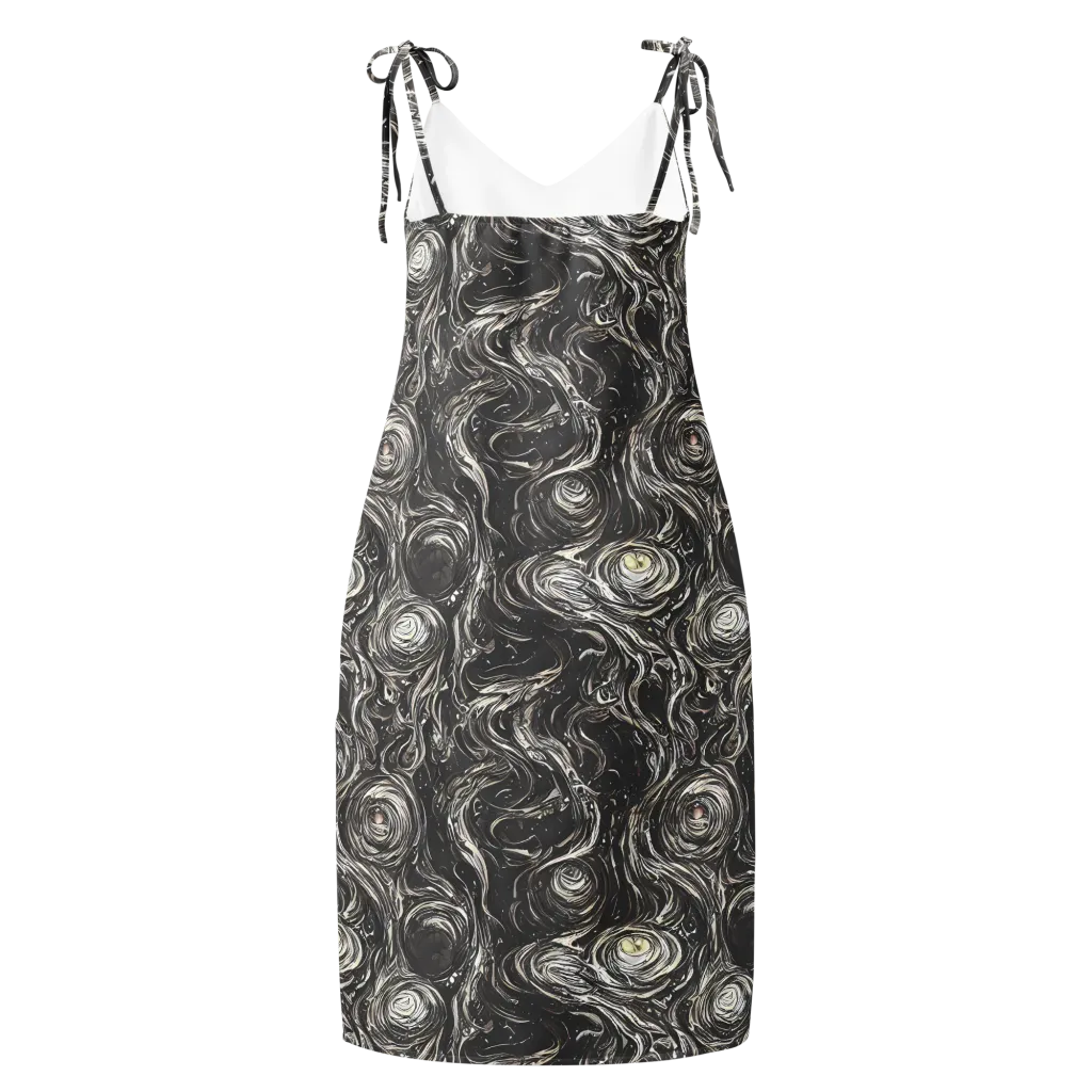 Inkstone Spiral on Slip Dress — Back