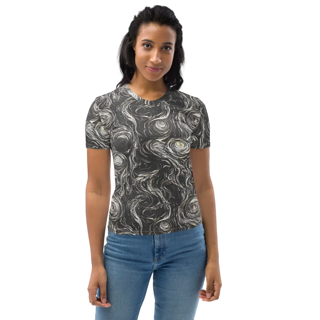 Inkstone Spiral on Women's Crew Neck T-Shirt — Front