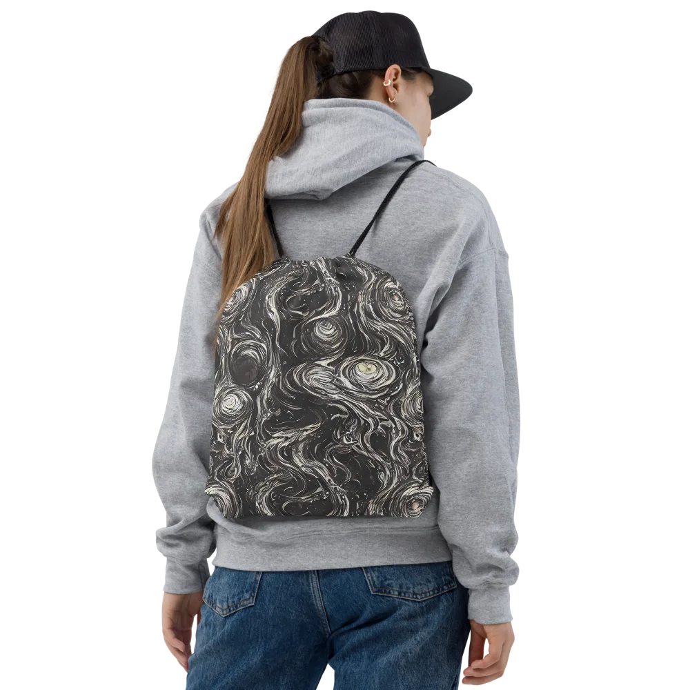 Inkstone Spiral on Drawstring Bag — Front