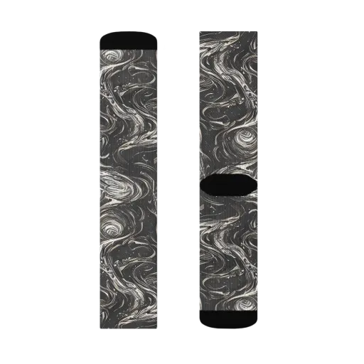 Inkstone Spiral on a Socks