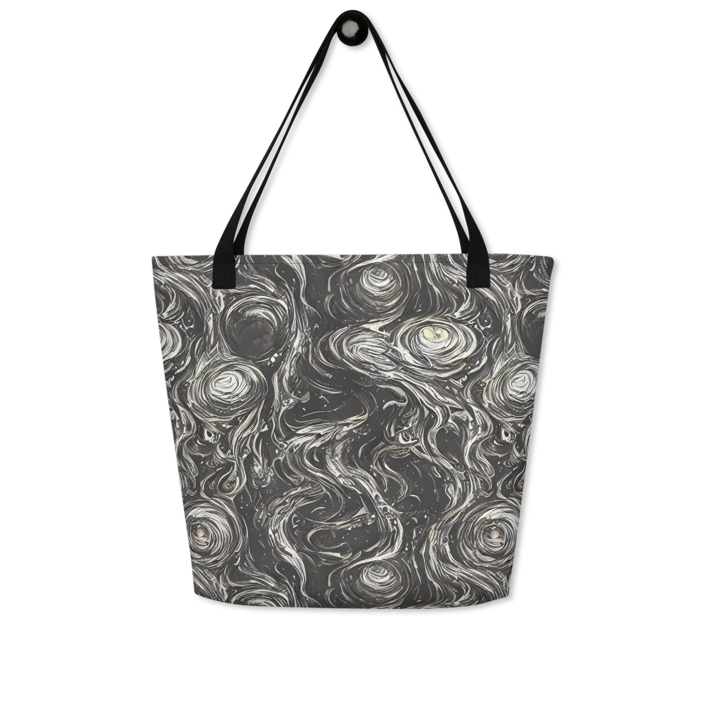 Inkstone Spiral on Large Tote Bag W/ Pocket — Front