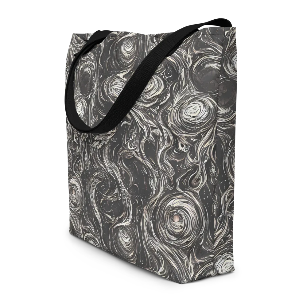 Inkstone Spiral on Large Tote Bag W/ Pocket — Front