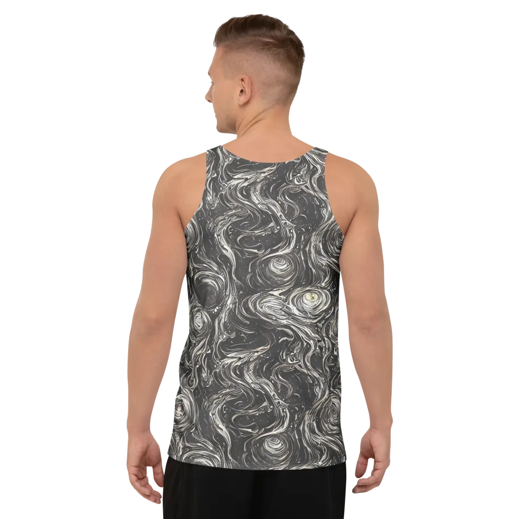 Inkstone Spiral on Men's Tank Top — Back