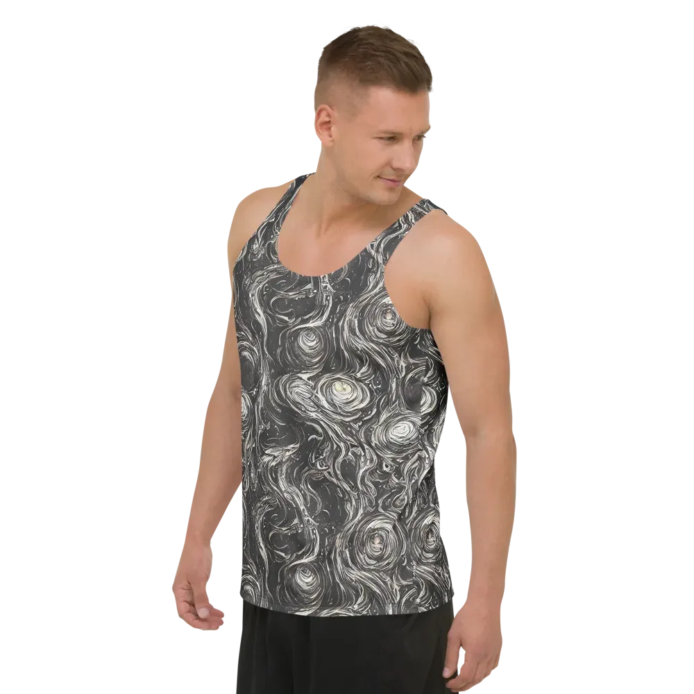 Inkstone Spiral on Men's Tank Top — Left Front