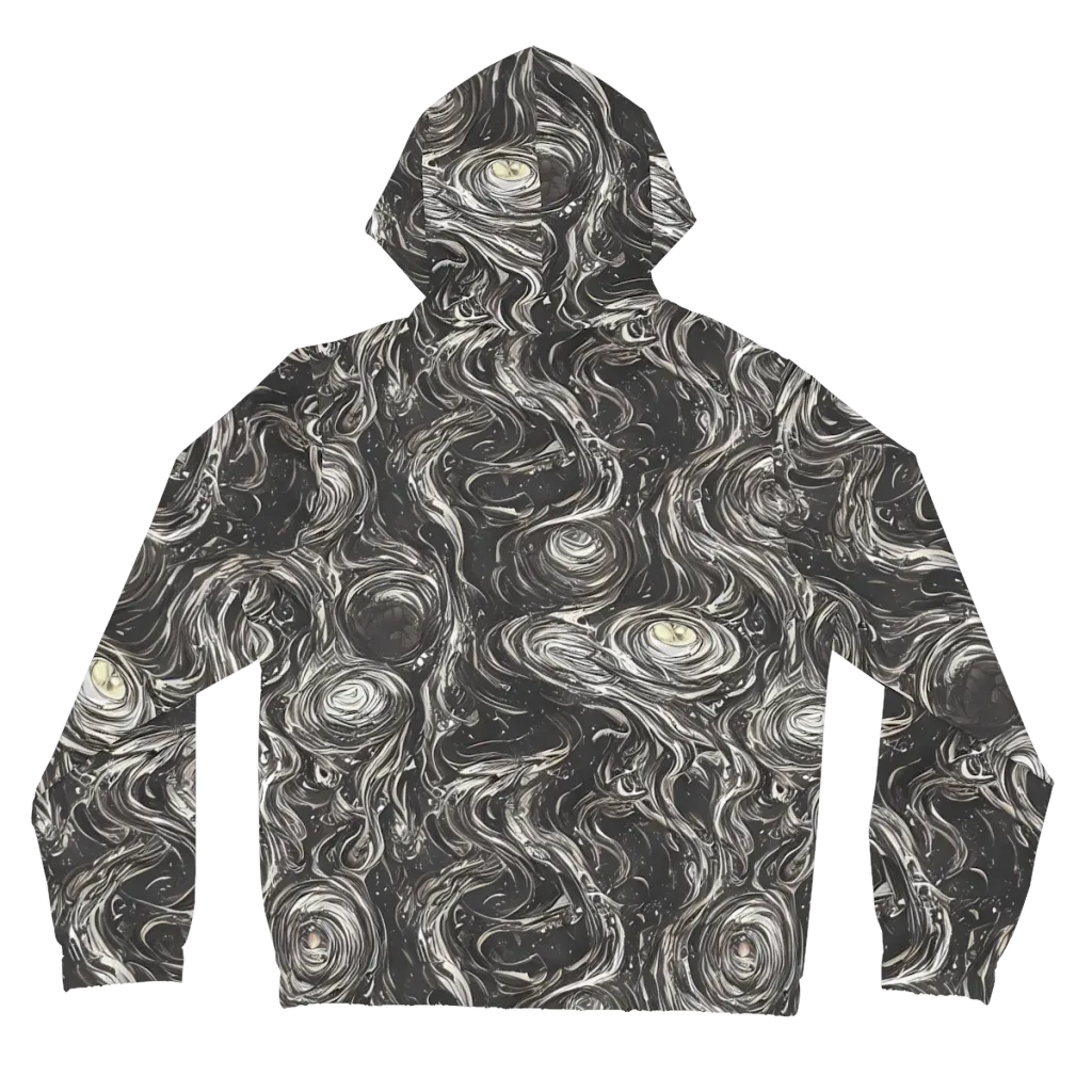 Inkstone Spiral on Women's Full-Zip Hoodie — Back