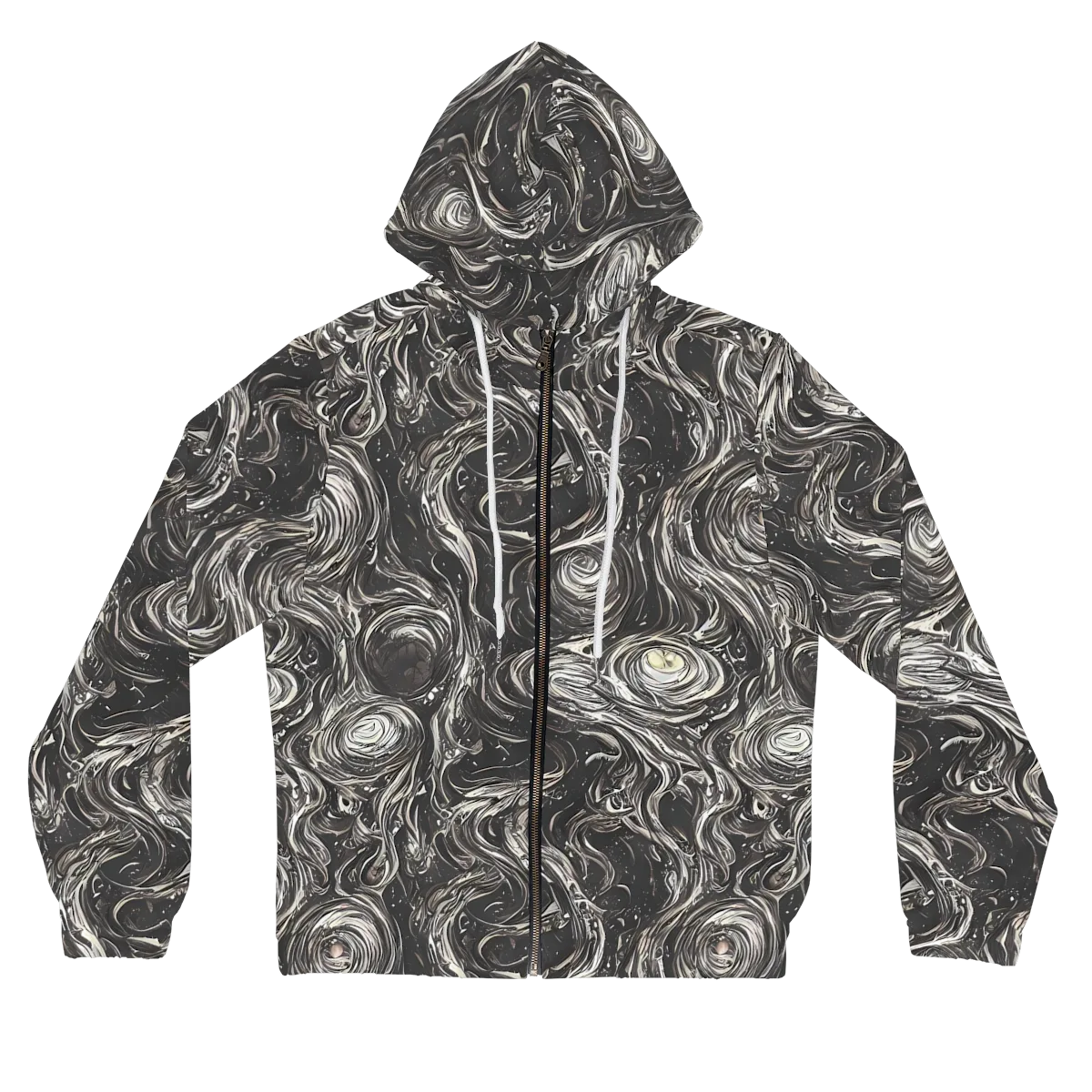 Inkstone Spiral on Women's Full-Zip Hoodie — Front
