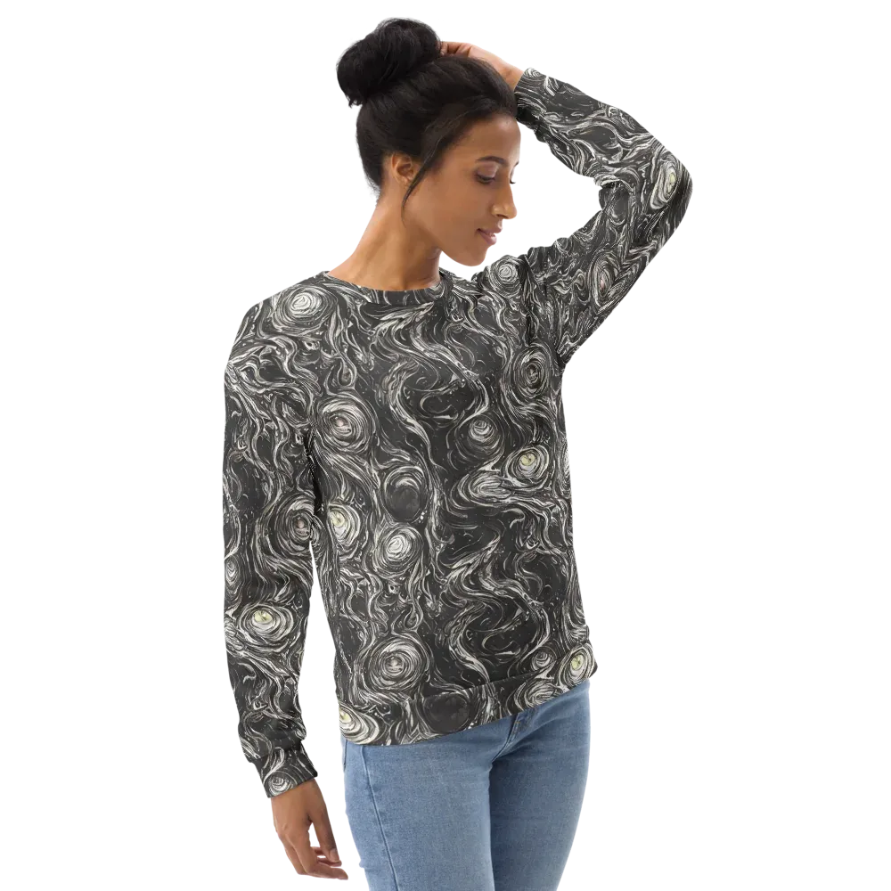 Inkstone Spiral on Sweatshirt — Right Front