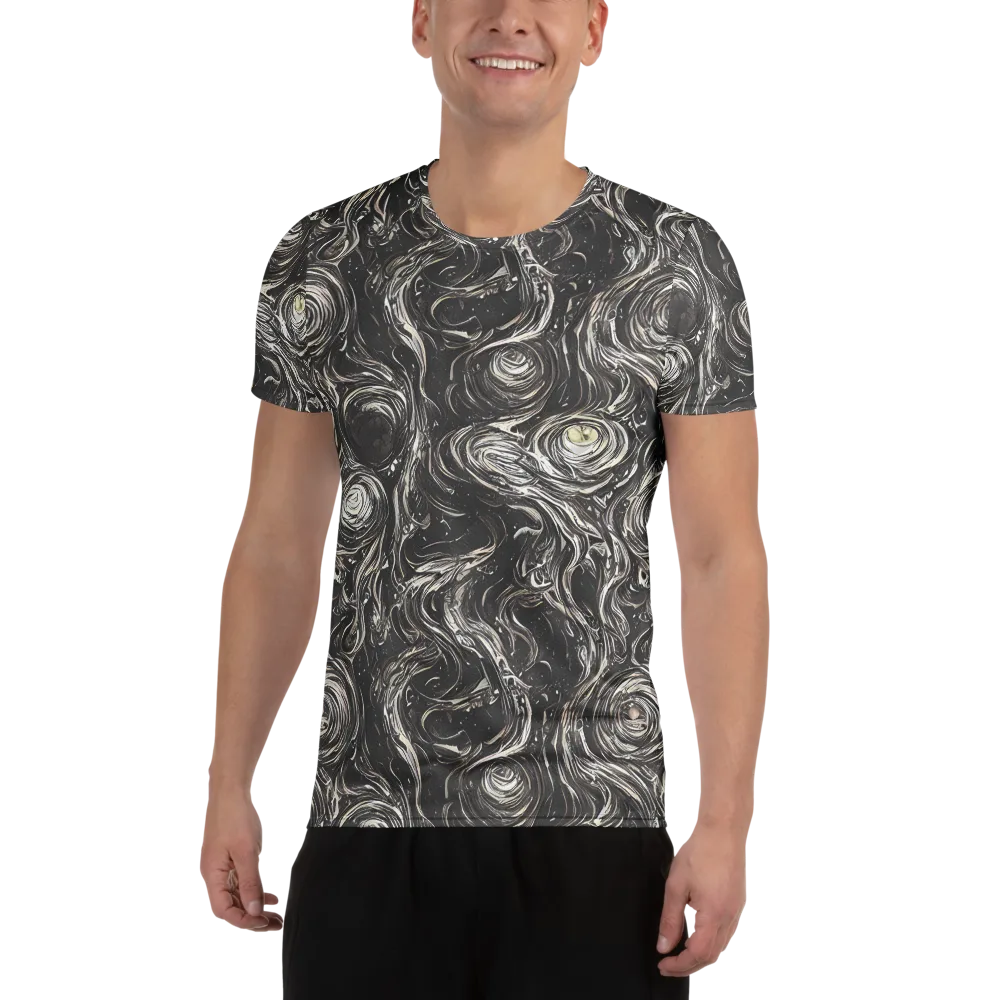 Inkstone Spiral on Men's Athletic T-Shirt — Front
