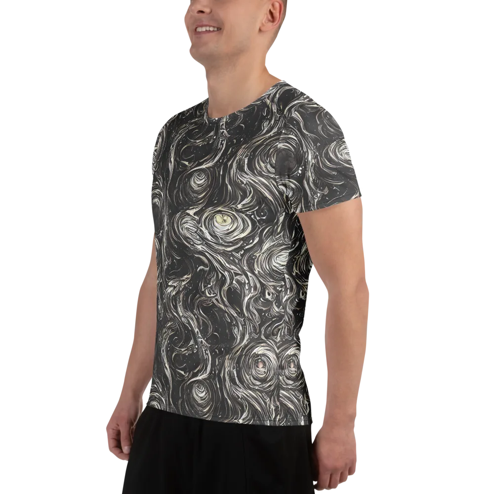 Inkstone Spiral on Men's Athletic T-Shirt — Left