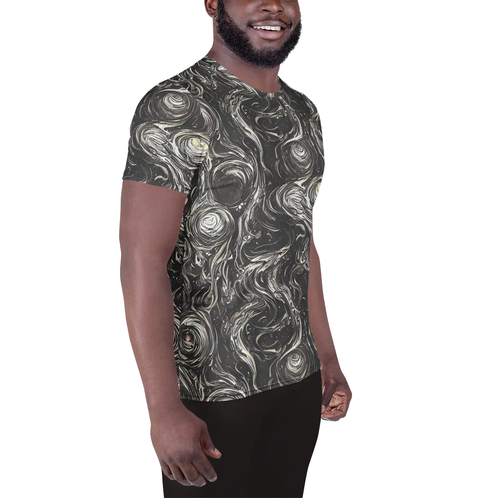 Inkstone Spiral on Men's Athletic T-Shirt — Right