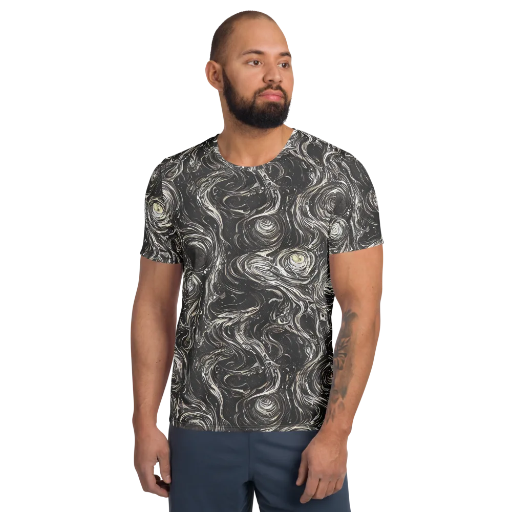 Inkstone Spiral on Men's Athletic T-Shirt — Front