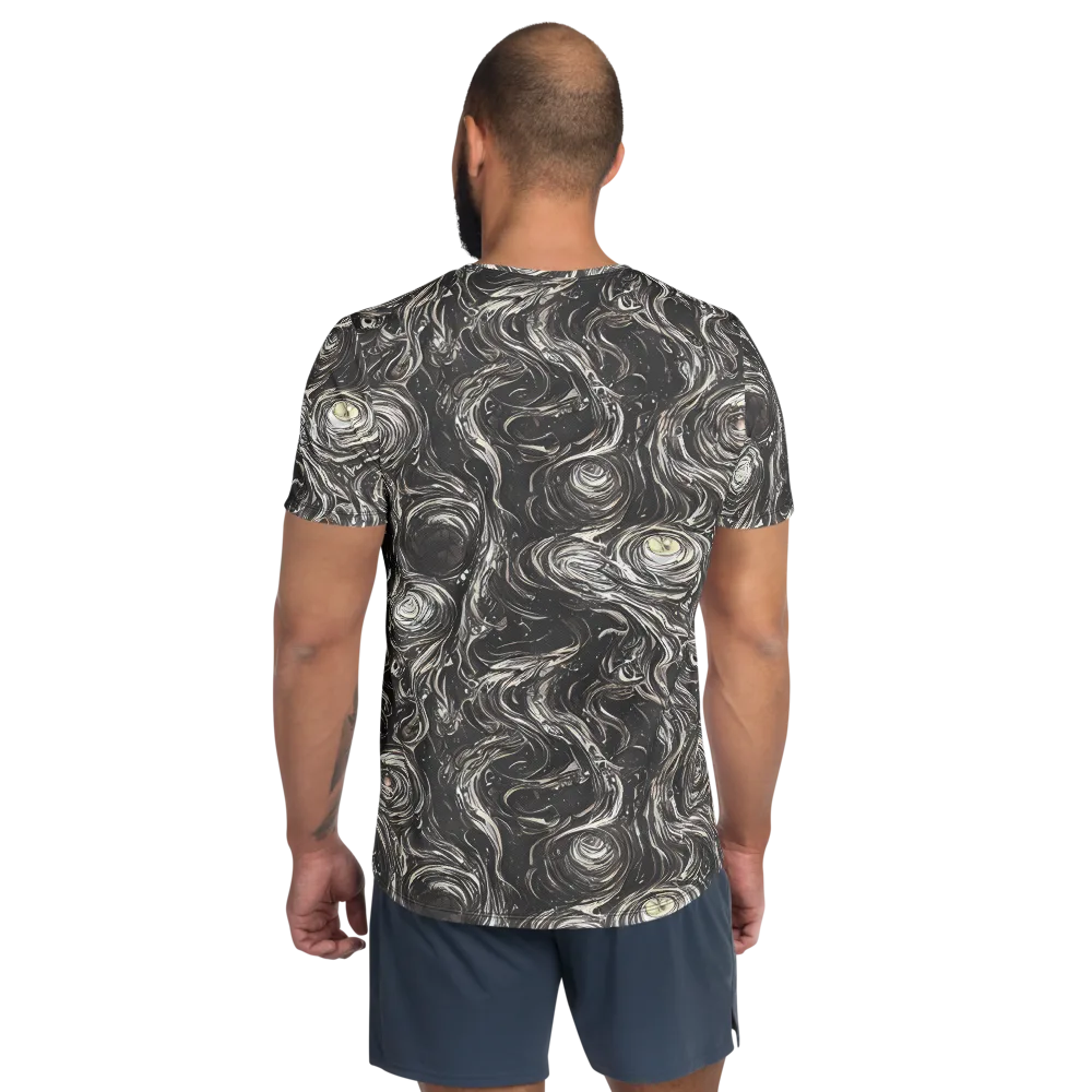 Inkstone Spiral on Men's Athletic T-Shirt — Back