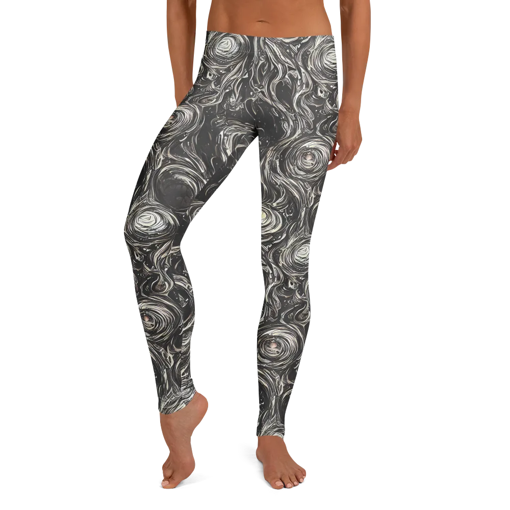 Inkstone Spiral on Leggings — Front