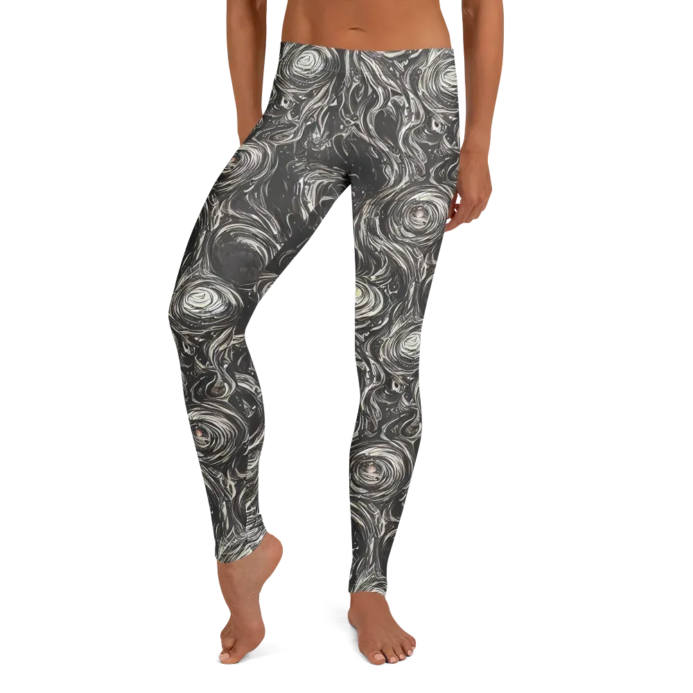 Inkstone Spiral on Leggings — Front