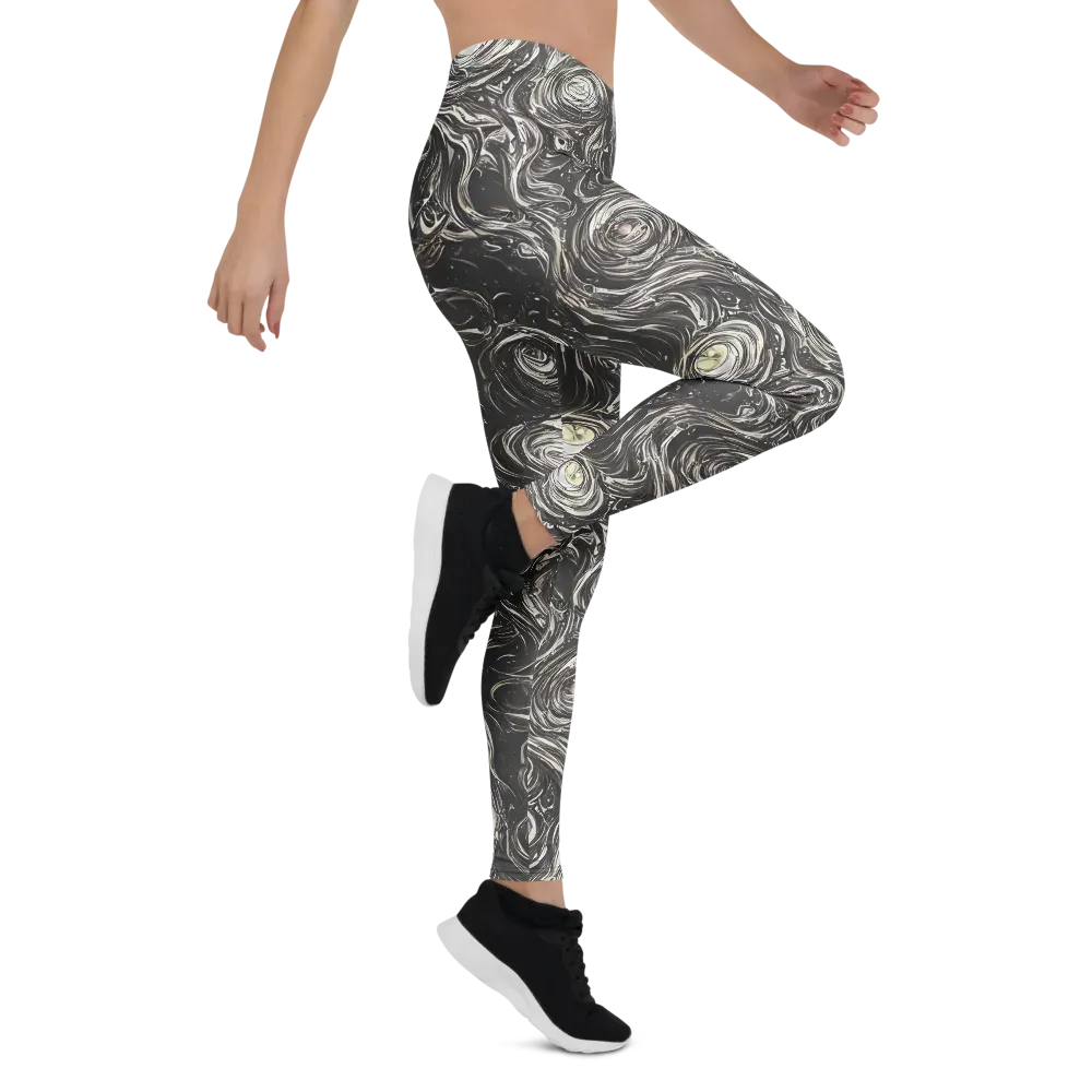 Inkstone Spiral on Leggings — Right