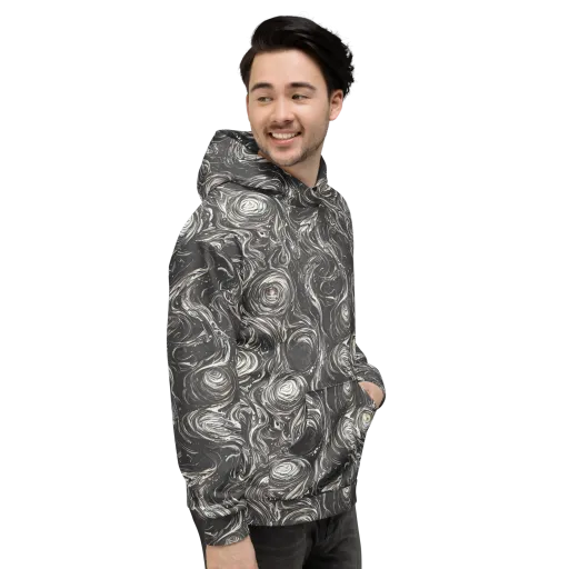 Inkstone Spiral on a Hoodie