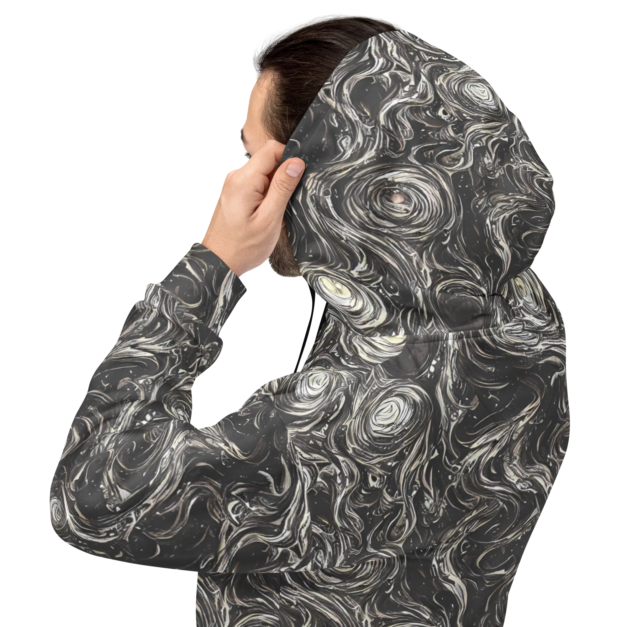 Inkstone Spiral on Hoodie — Back