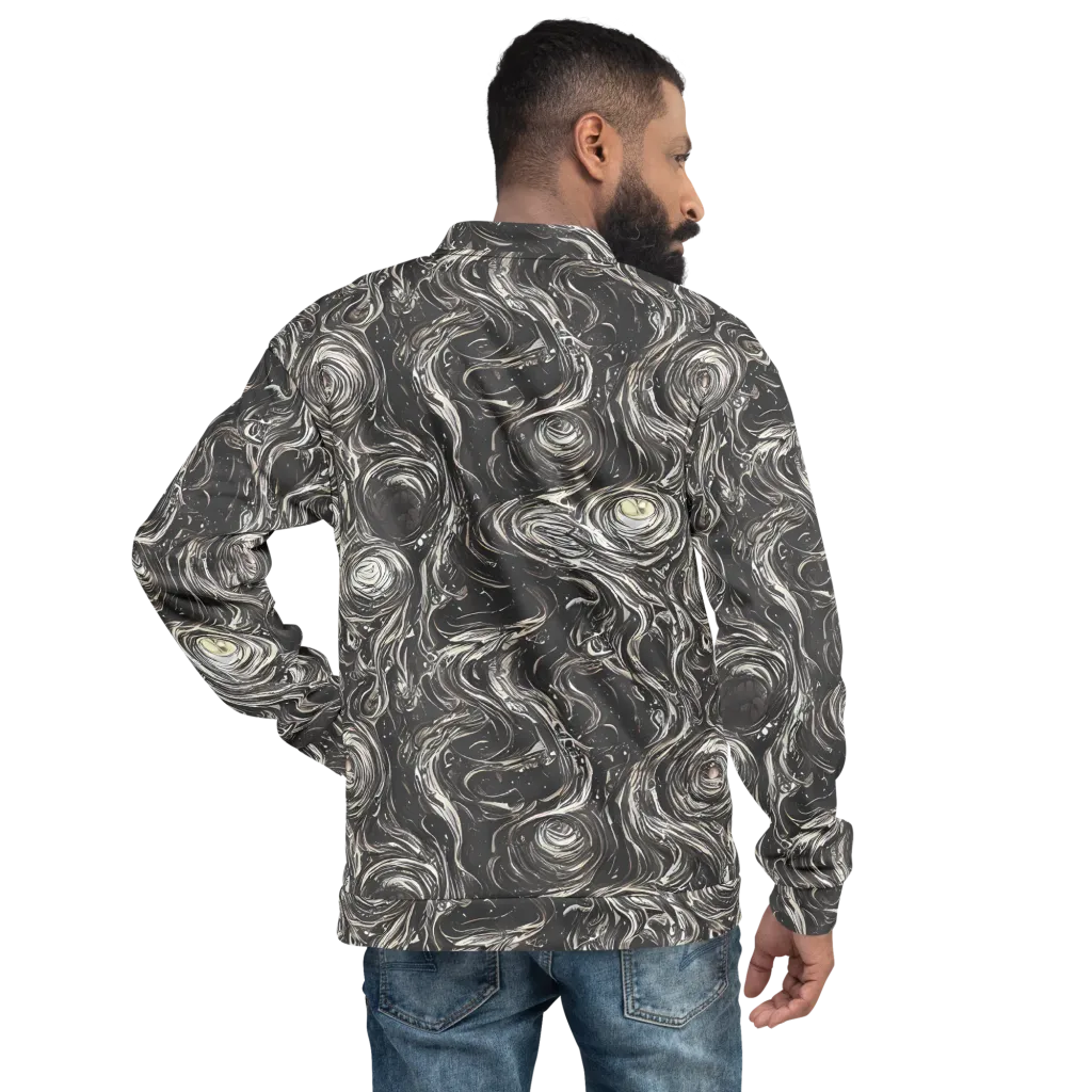 Inkstone Spiral on Bomber Jacket — Back
