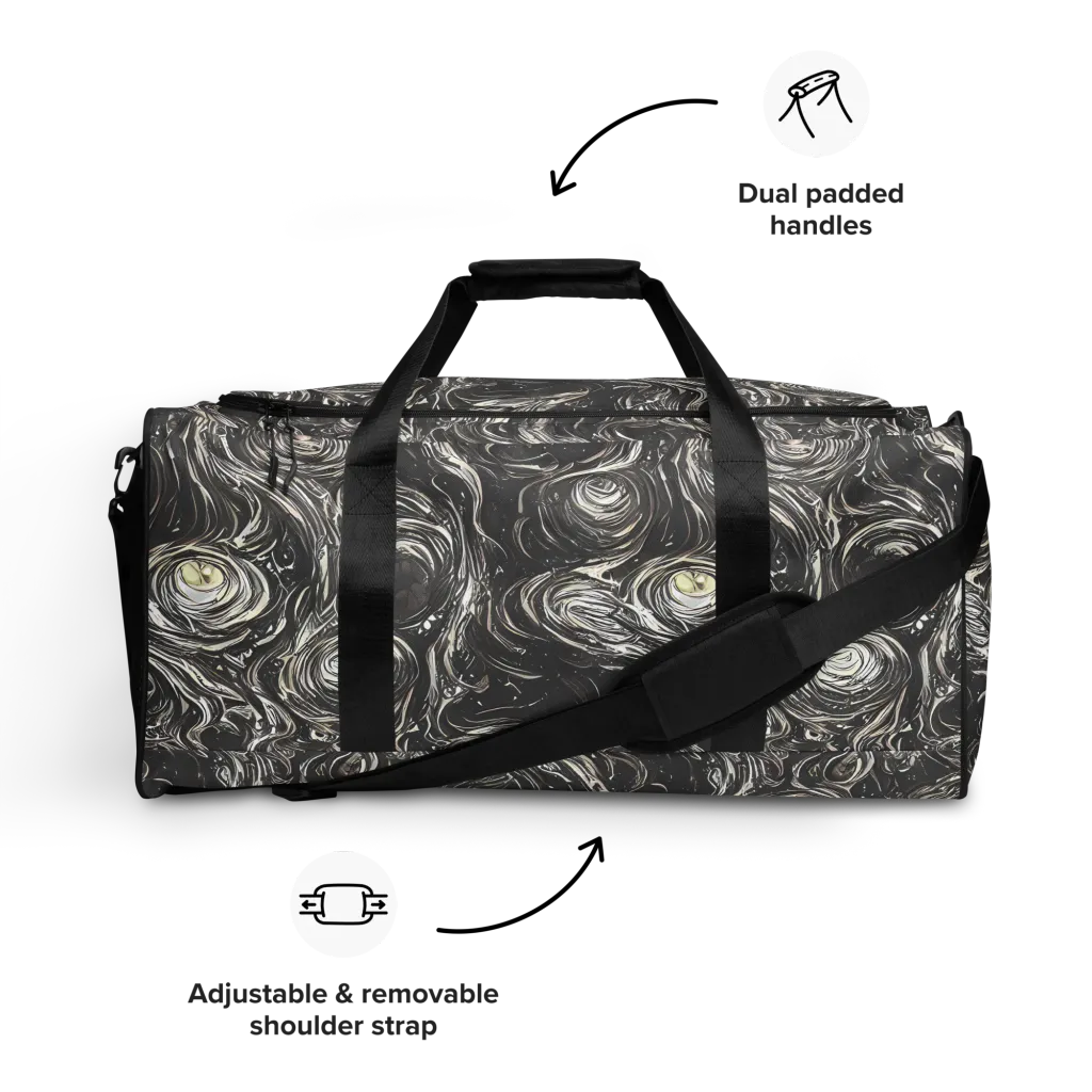 Inkstone Spiral on Duffle Bag — Front