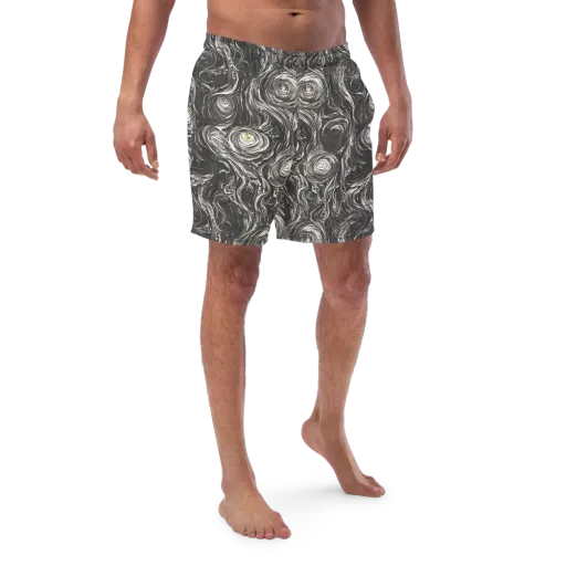 Inkstone Spiral on a Swim Trunks