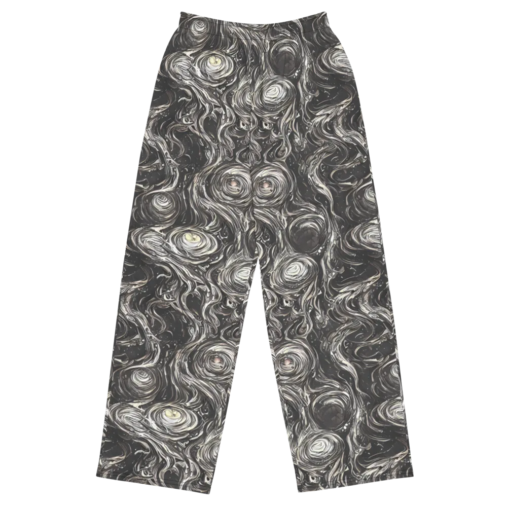 Inkstone Spiral on Wide-Leg Pants — Front