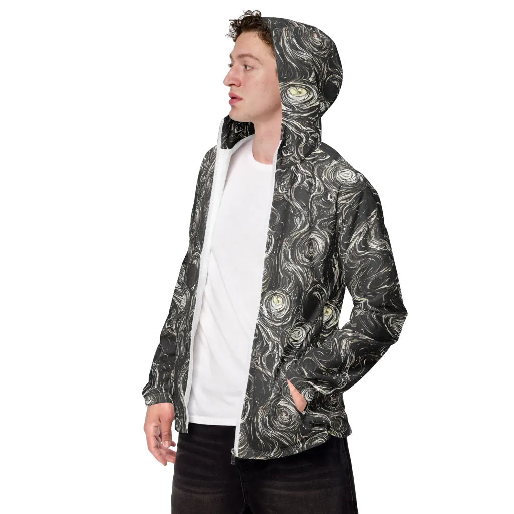 Inkstone Spiral on Men's Windbreaker — Left Front