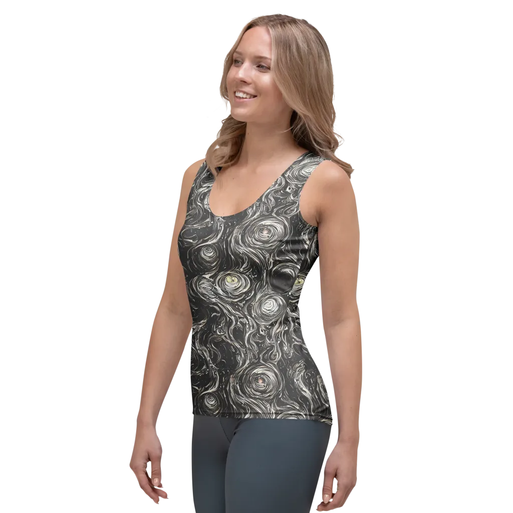 Inkstone Spiral on Women's Tank Top — Left Front