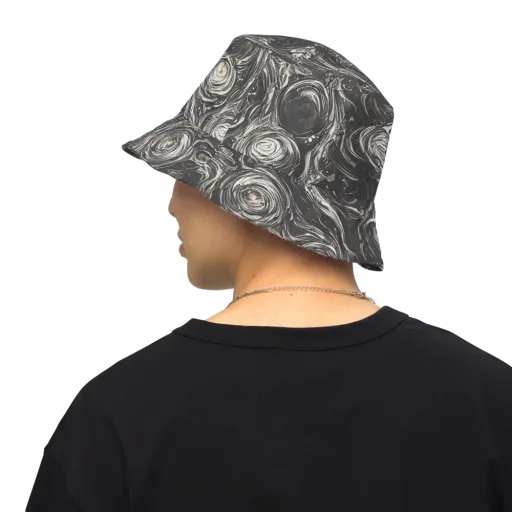Inkstone Spiral on a Reversible Bucket Hat