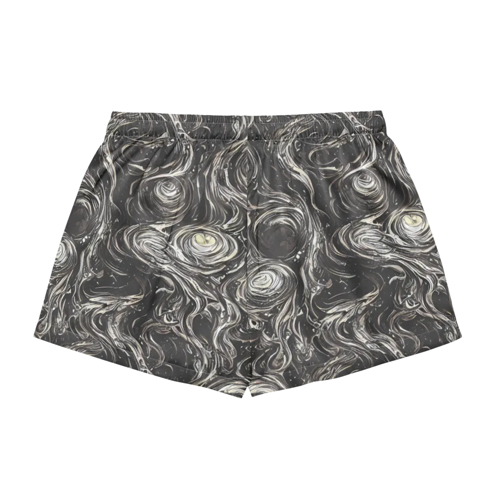 Inkstone Spiral on Women's Pajama Shorts — Back