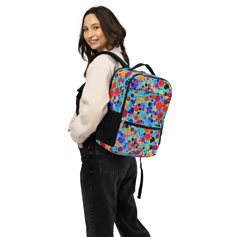 Prismatic Pebbles on Utility Backpack — Back