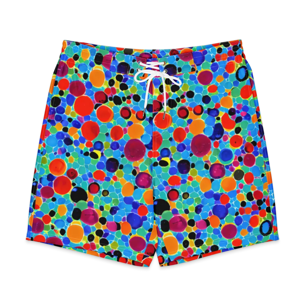 Prismatic Pebbles on Men's Board Shorts — Front