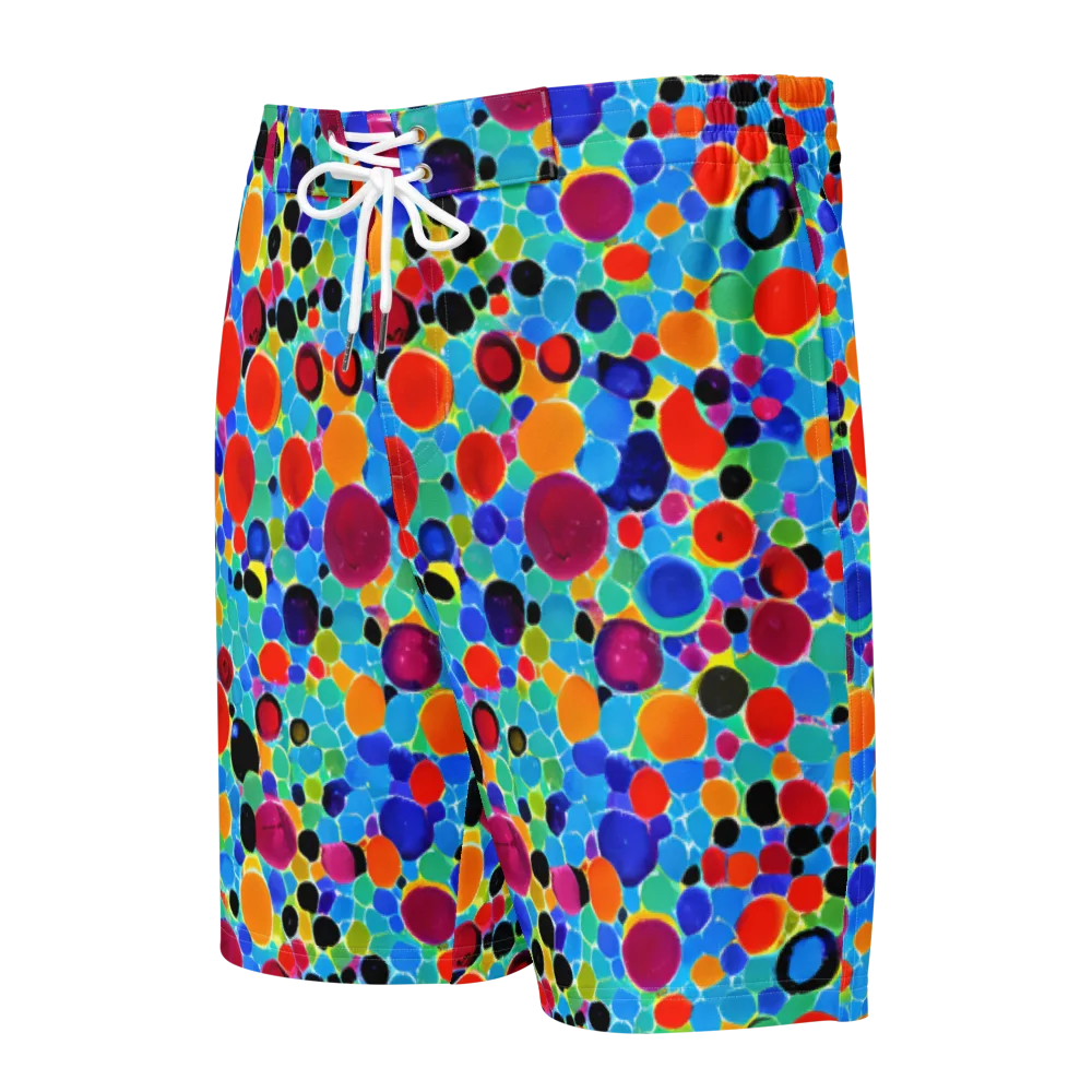 Prismatic Pebbles on Men's Board Shorts — Front