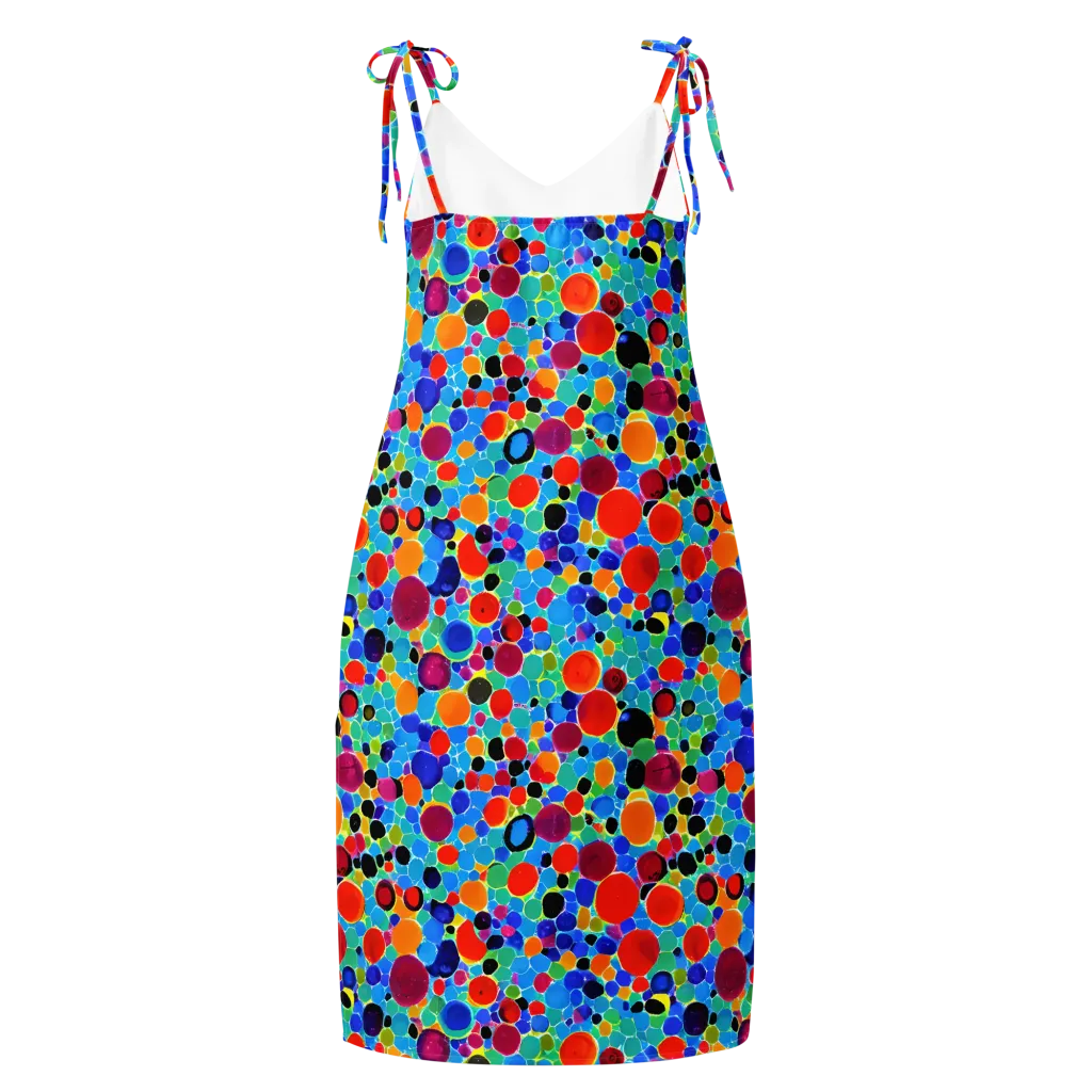 Prismatic Pebbles on Slip Dress — Back