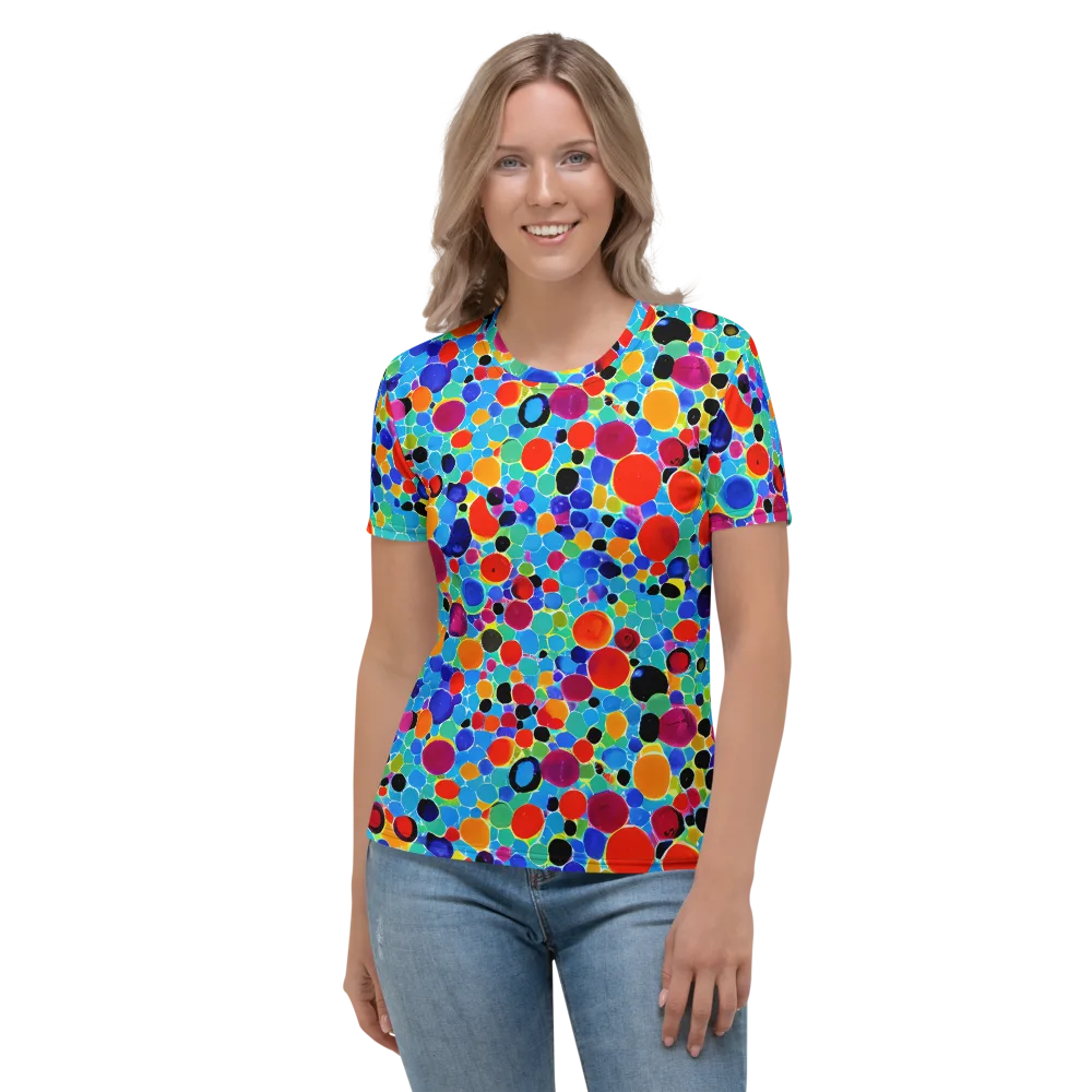 Prismatic Pebbles on Women's Crew Neck T-Shirt — Front