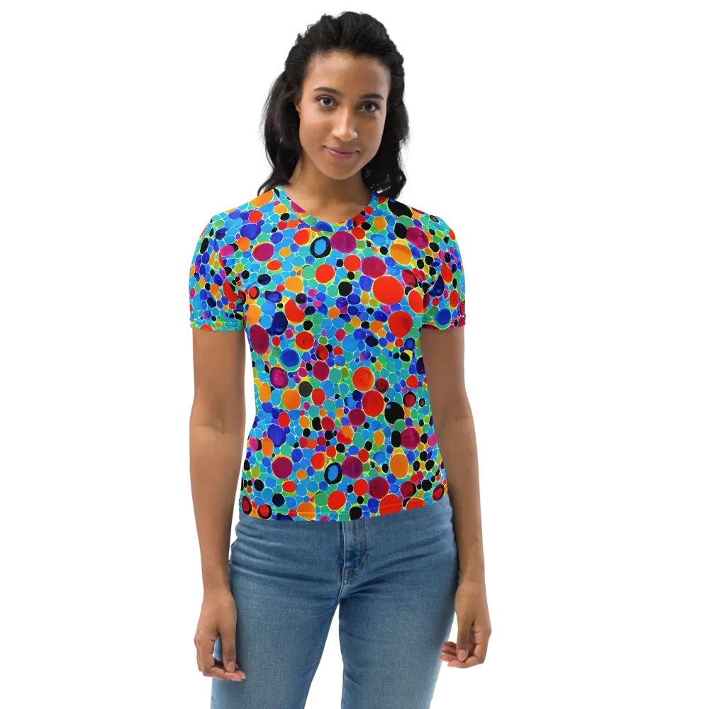 Prismatic Pebbles on Women's Crew Neck T-Shirt — Front