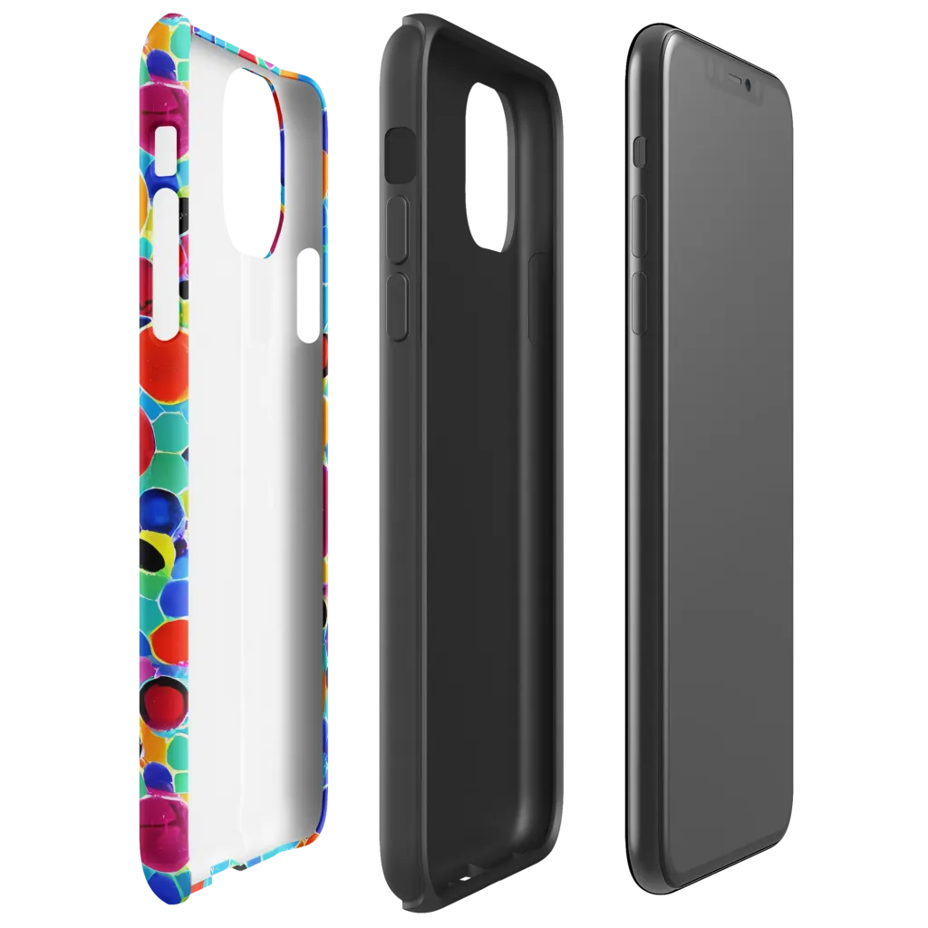 Prismatic Pebbles on Tough Case for iPhone® — Right