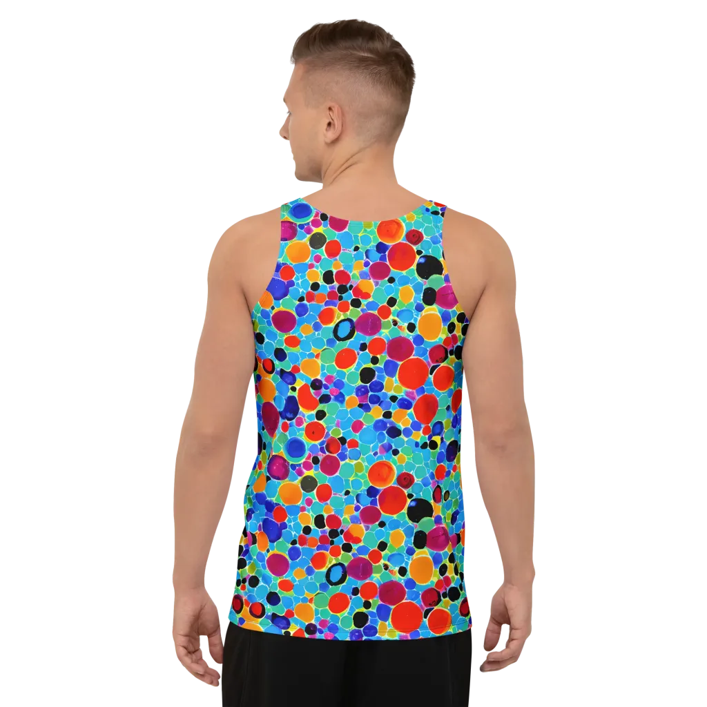 Prismatic Pebbles on Men's Tank Top — Back