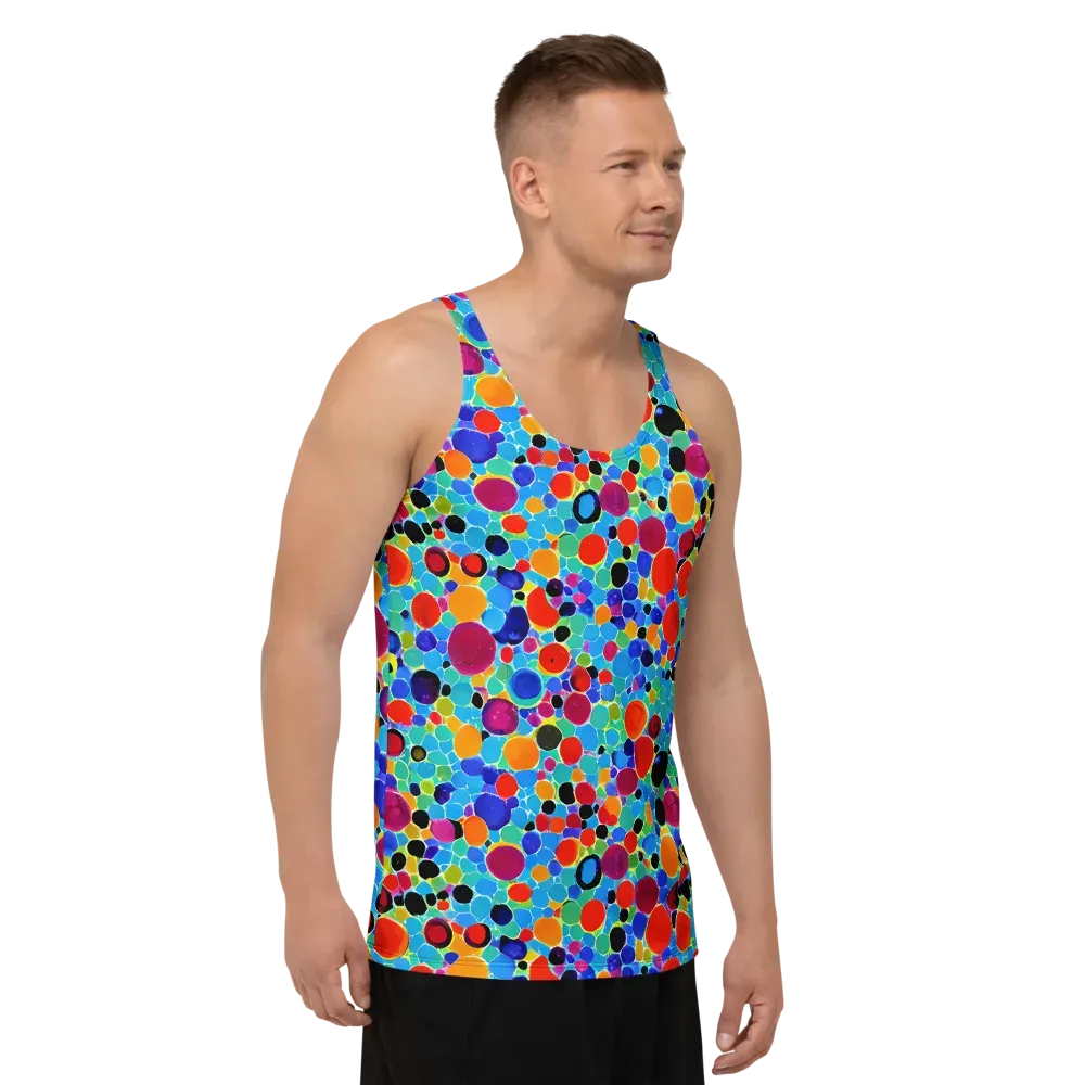 Prismatic Pebbles on Men's Tank Top — Right Front