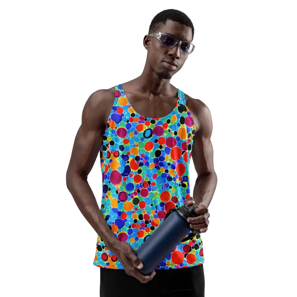 Prismatic Pebbles on Men's Tank Top — Front