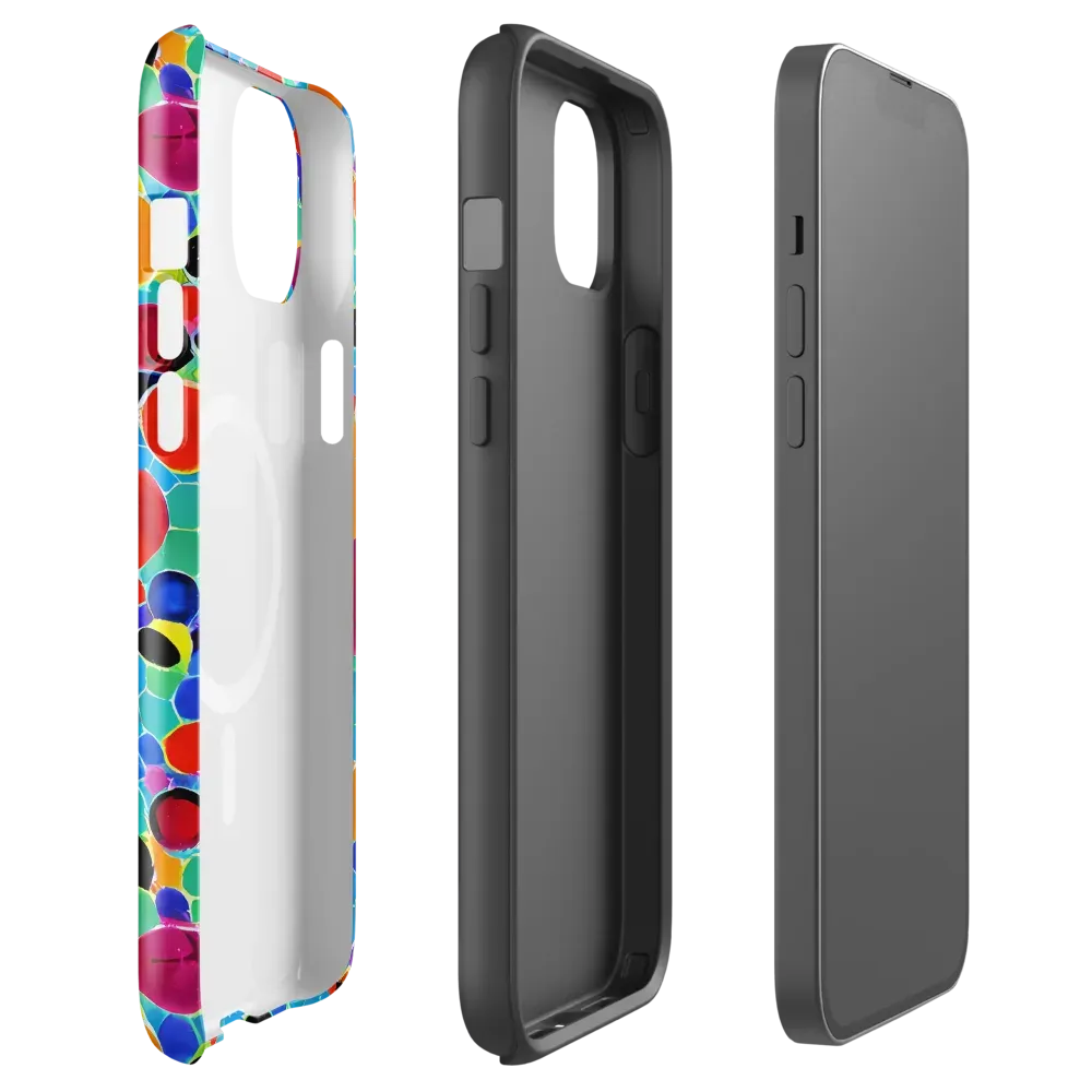 Prismatic Pebbles on MagSafe Tough Case for iPhone® — Front