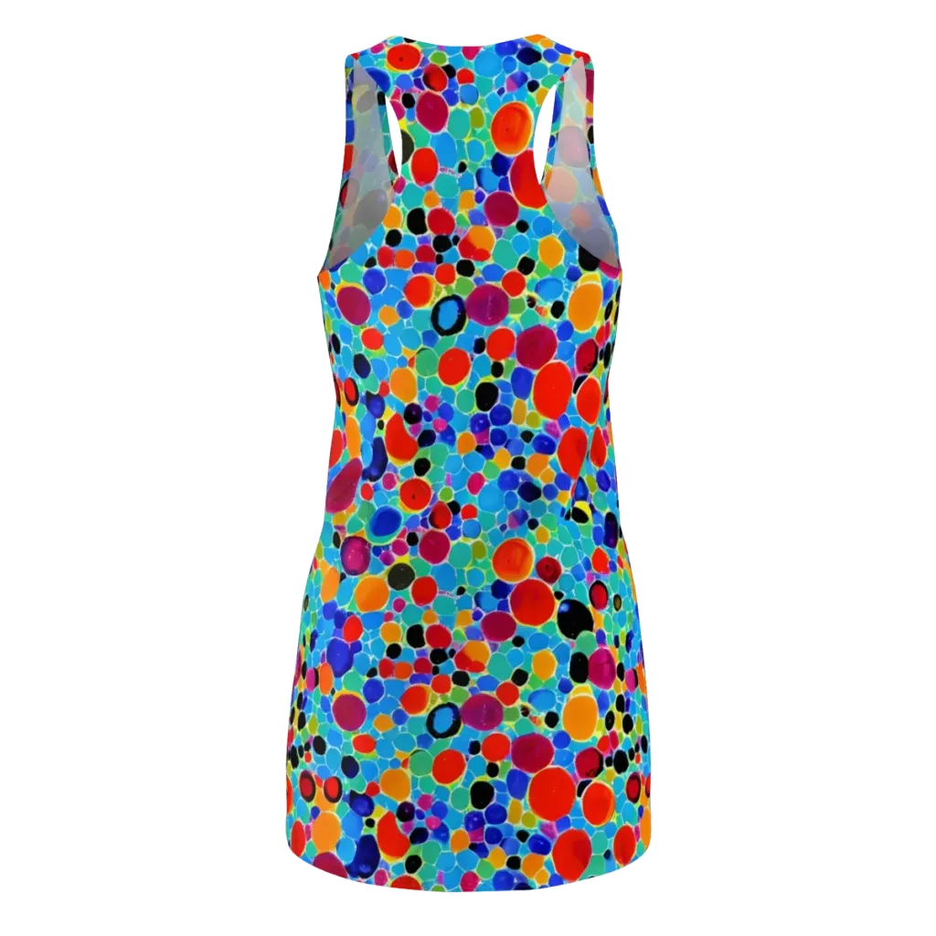 Prismatic Pebbles on Racerback Dress — Back