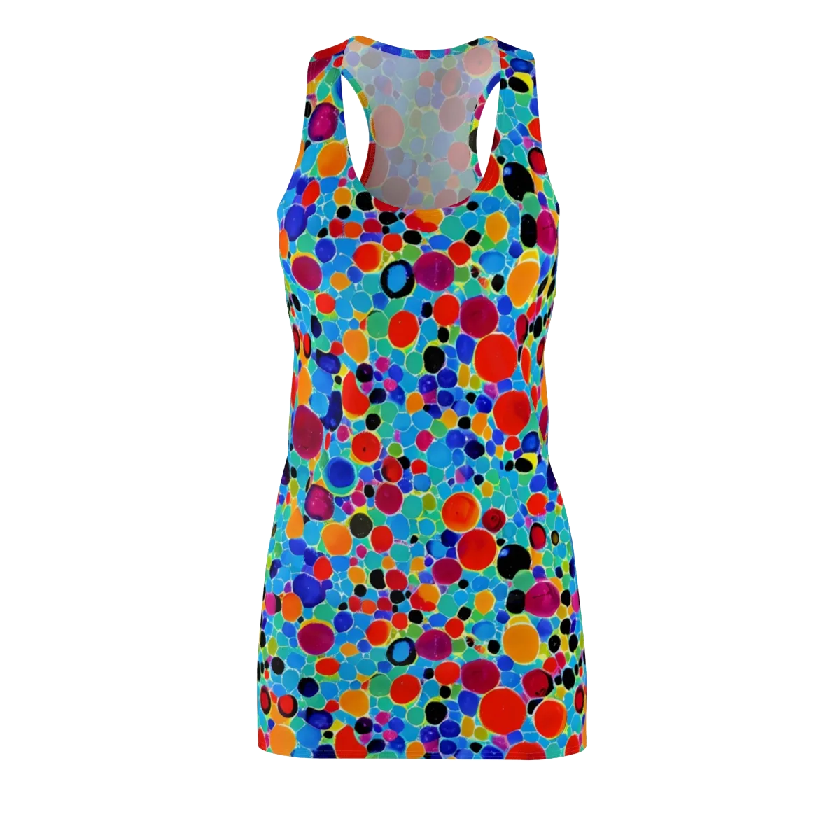 Prismatic Pebbles on Racerback Dress — Front