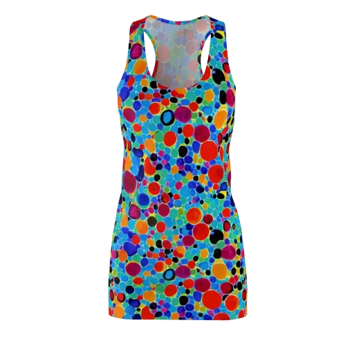 Prismatic Pebbles on a Racerback Dress