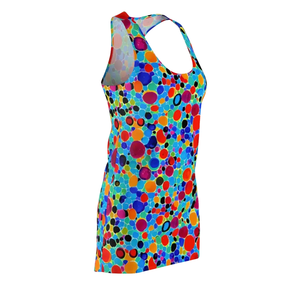 Prismatic Pebbles on Racerback Dress — Front Side