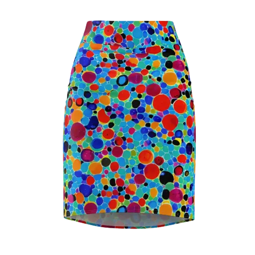 Prismatic Pebbles on a Pencil Skirt