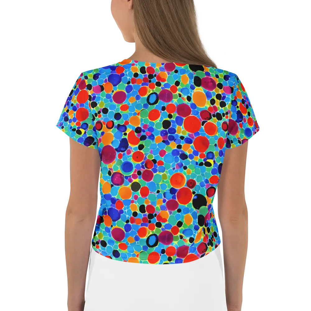 Prismatic Pebbles on Crop Tee — Back